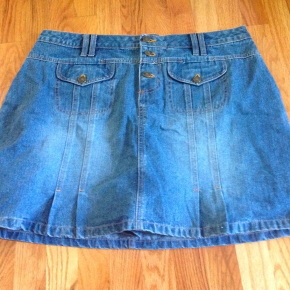 GAP Jean Denim Skirt Stonewashed Plus Skirt - Picture 2 of 4